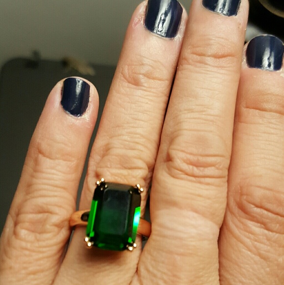 Jewelry - 4.20ct Octagon Emerald Lab Created Solitaire Ring